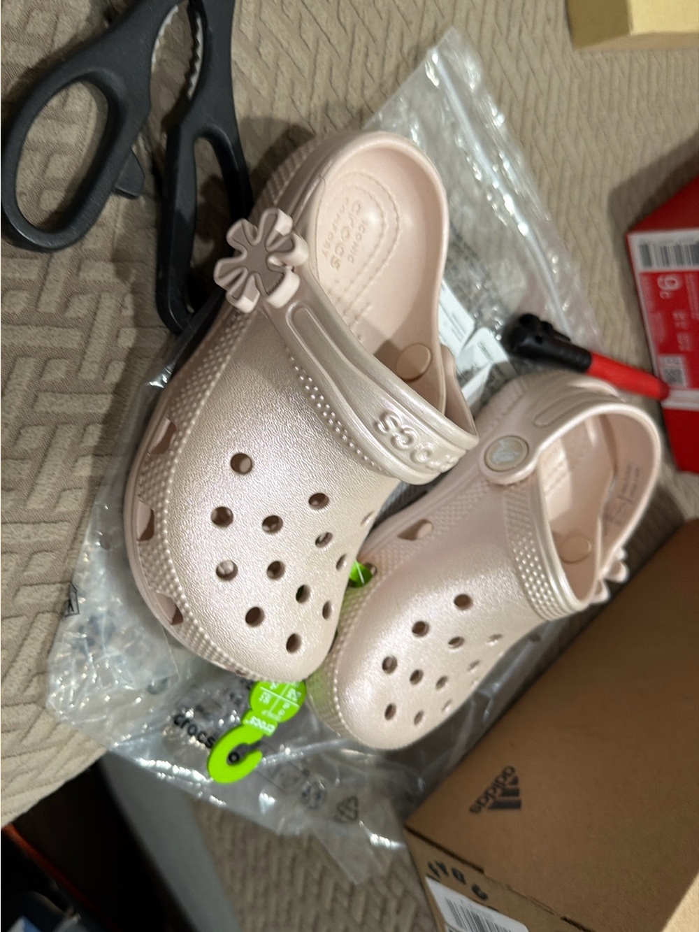 CROCS Kids' Classic Clog in Blush Pink